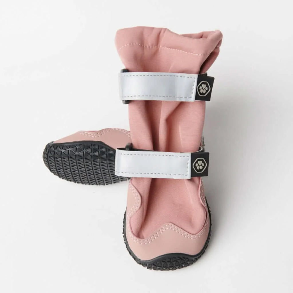 Dog Boots with Water-Resistant Exterior, Reflective Straps and Secure Velcro Fit for Snow, Salt and Rough Ground