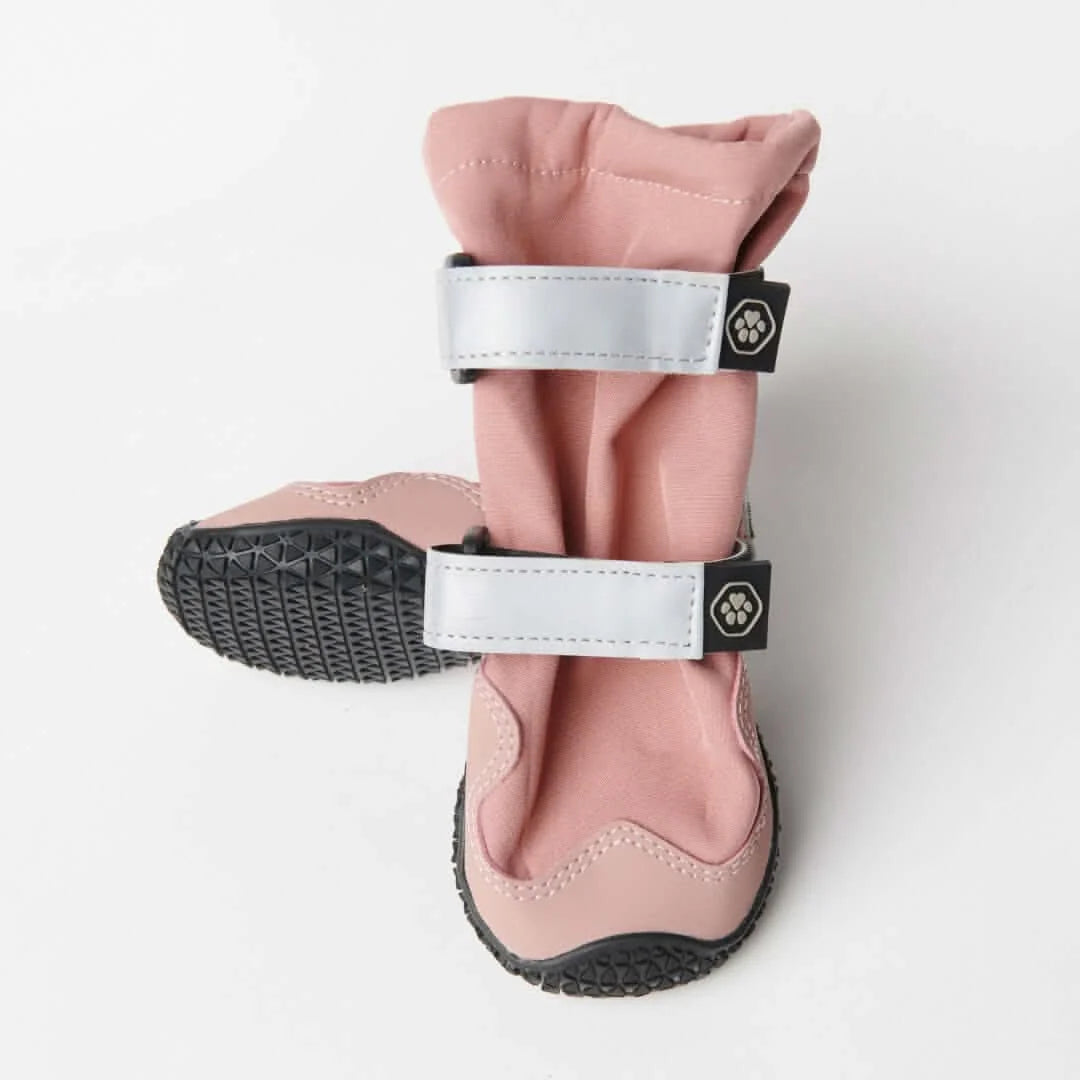 Dog Boots with Water-Resistant Exterior, Reflective Straps and Secure Velcro Fit for Snow, Salt and Rough Ground