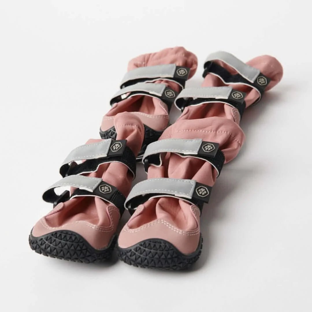 Dog Boots with Water-Resistant Exterior, Reflective Straps and Secure Velcro Fit for Snow, Salt and Rough Ground