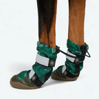 Dog Boots with Water-Resistant Exterior, Reflective Straps and Secure Velcro Fit for Snow, Salt and Rough Ground