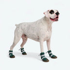 Dog Boots with Water-Resistant Exterior, Reflective Straps and Secure Velcro Fit for Snow, Salt and Rough Ground