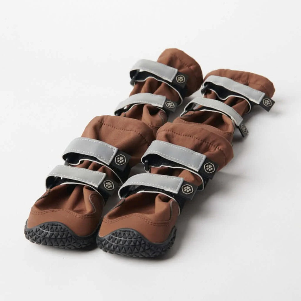 Dog Boots with Water-Resistant Exterior, Reflective Straps and Secure Velcro Fit for Snow, Salt and Rough Ground