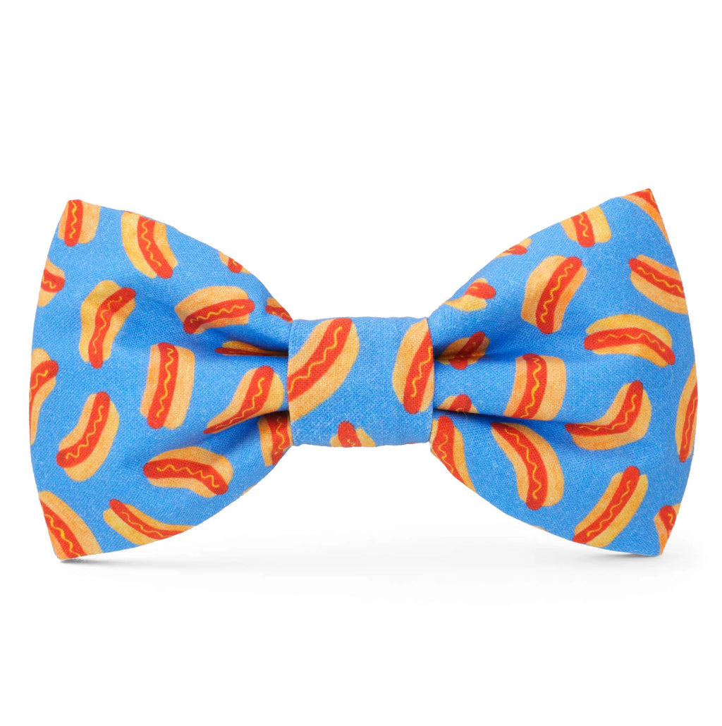 Dog Bow Tie Collar Accessory with Removable Two-Loop Design in Small or Large Sizes · Removable bow tie accessory