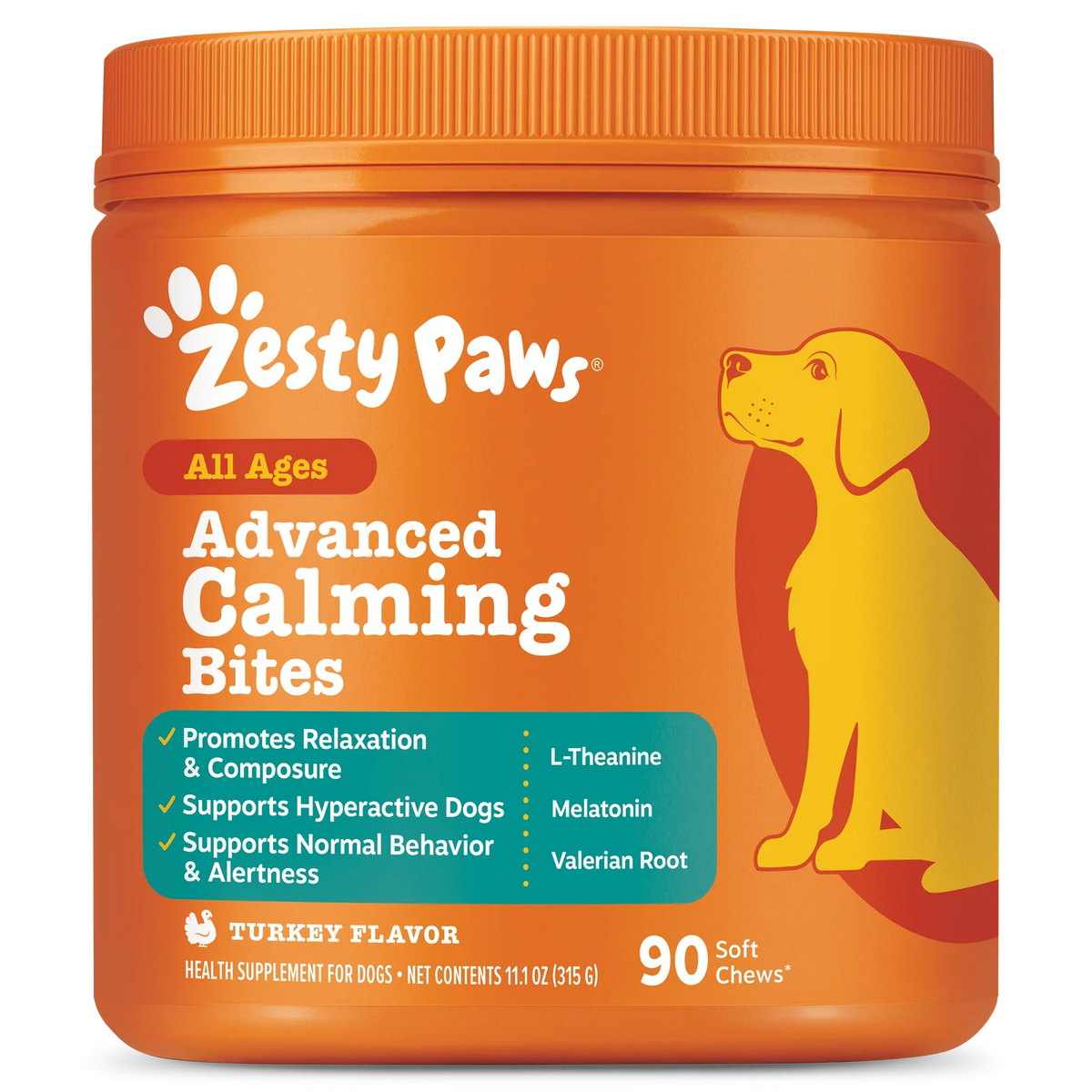 Dog Calming Soft Chews, 90 Chews-Turkey