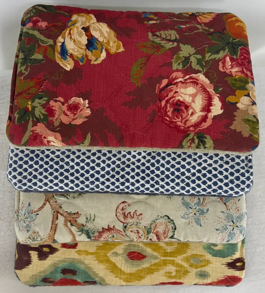 Dog Crate Bed Packs in Assorted Berber and Patterned Fabrics with Four Quilted Layers and No Loose Stuffing
