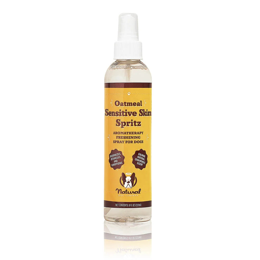 Dog Deodorizing Spray for Sensitive Skin with Gentle Aromatherapy, Detangling and Conditioning Care Between Baths