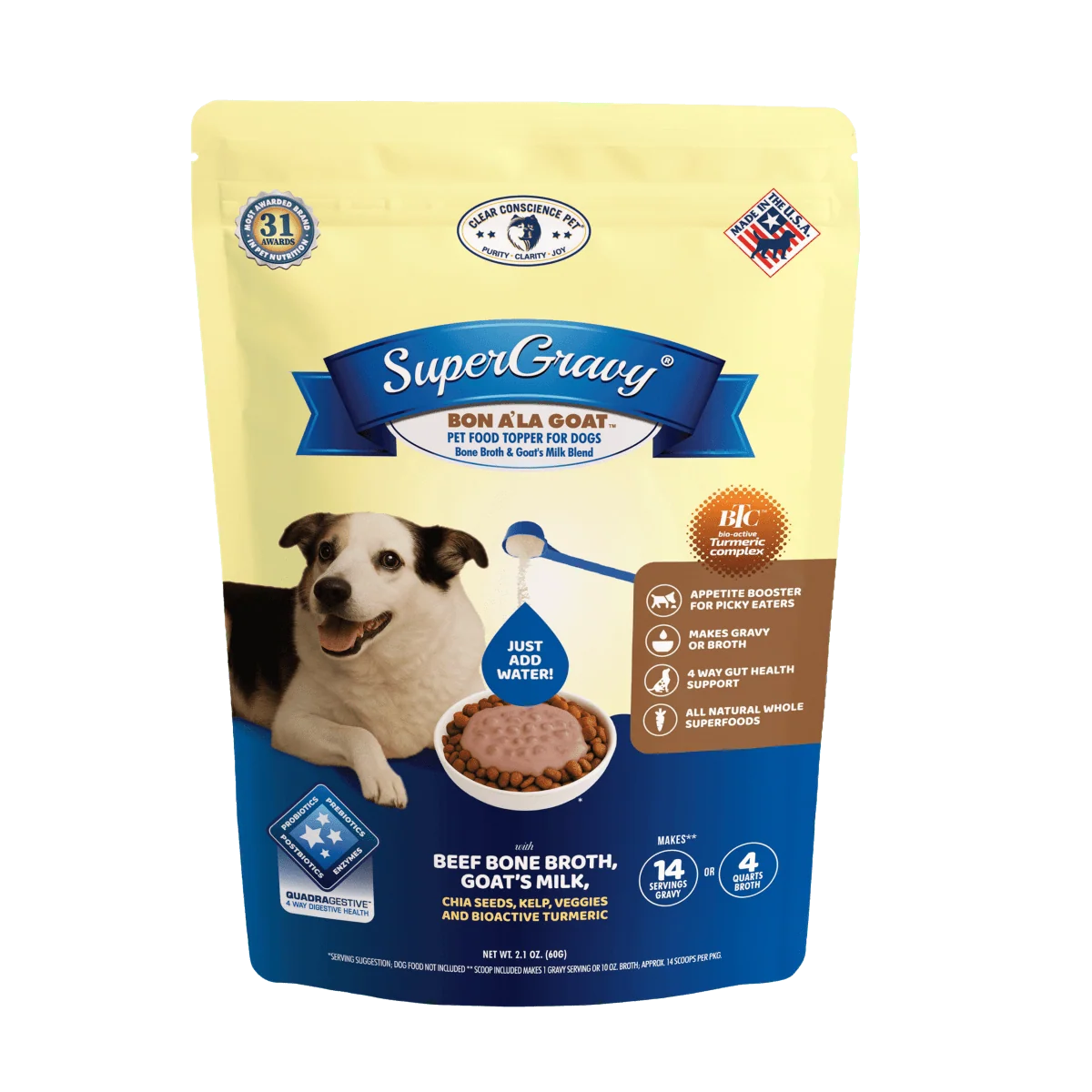 Dog Food Topper, 14 Servings Gravy (5 quarts broth)