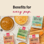 Dog Food Topper with Wild Caught Salmon in Turkey Bone Broth Stew, Twelve 5.5 oz Boxes for Mealtime