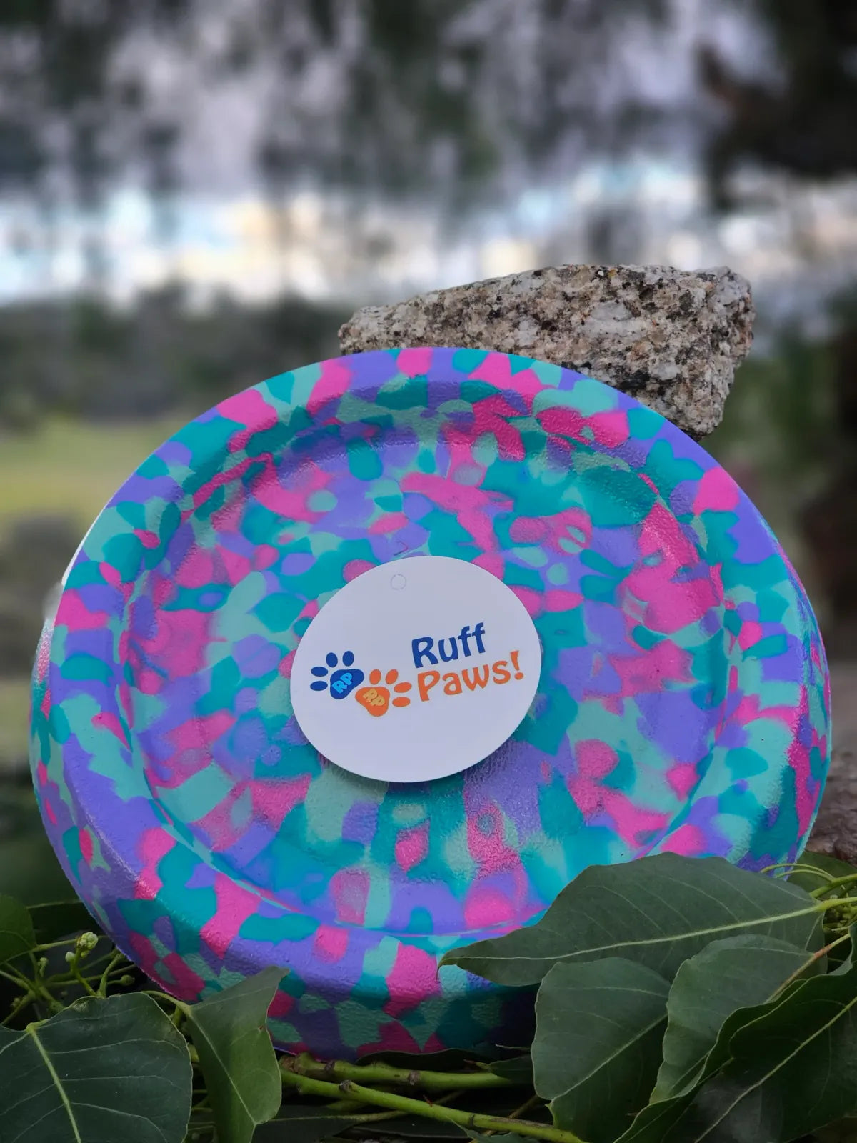 Dog Frisbee Foam Flying Disc for Outdoor Fetch, Soft Lightweight Water-Floating Design in Bright Color — Sorbet