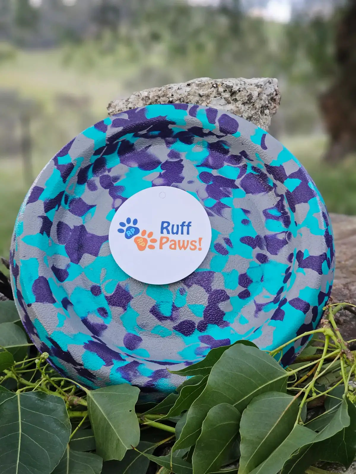 Dog Frisbee Foam Flying Disc for Outdoor Fetch, Soft Lightweight Water-Floating Design in Bright Color — Celestial