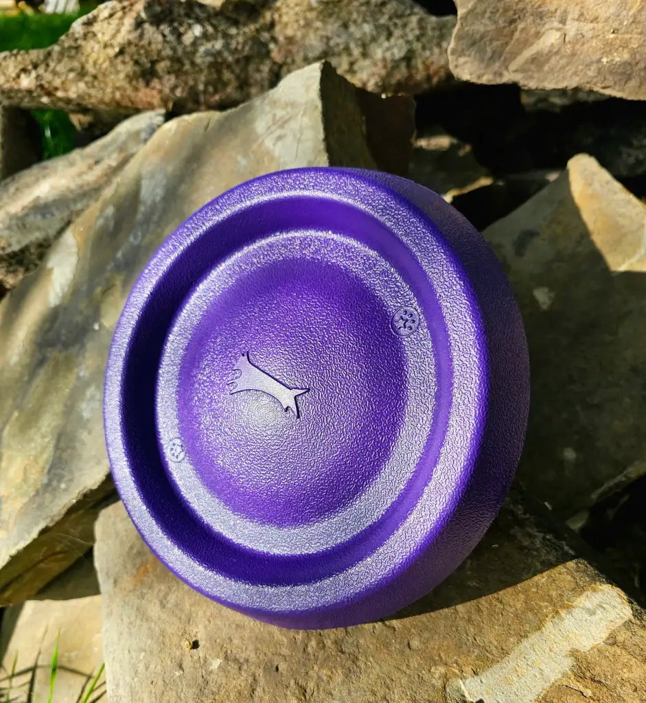 Dog Frisbee Foam Flying Disc for Outdoor Fetch, Soft Lightweight Water-Floating Design in Bright Color — Purple