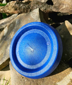 Dog Frisbee Foam Flying Disc for Outdoor Fetch, Soft Lightweight Water-Floating Design in Bright Color — Blue