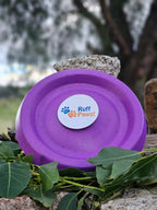 Dog Frisbee Foam Flying Disc for Outdoor Fetch, Soft Lightweight Water-Floating Design in Bright Color — Amethyst