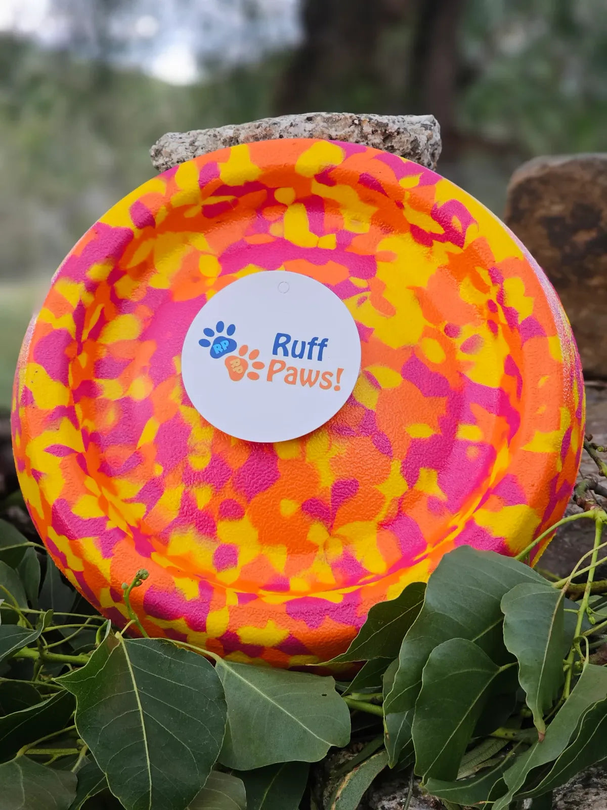 Dog Frisbee Foam Flying Disc for Outdoor Fetch, Soft Lightweight Water-Floating Design in Bright Color — Summer Vibe