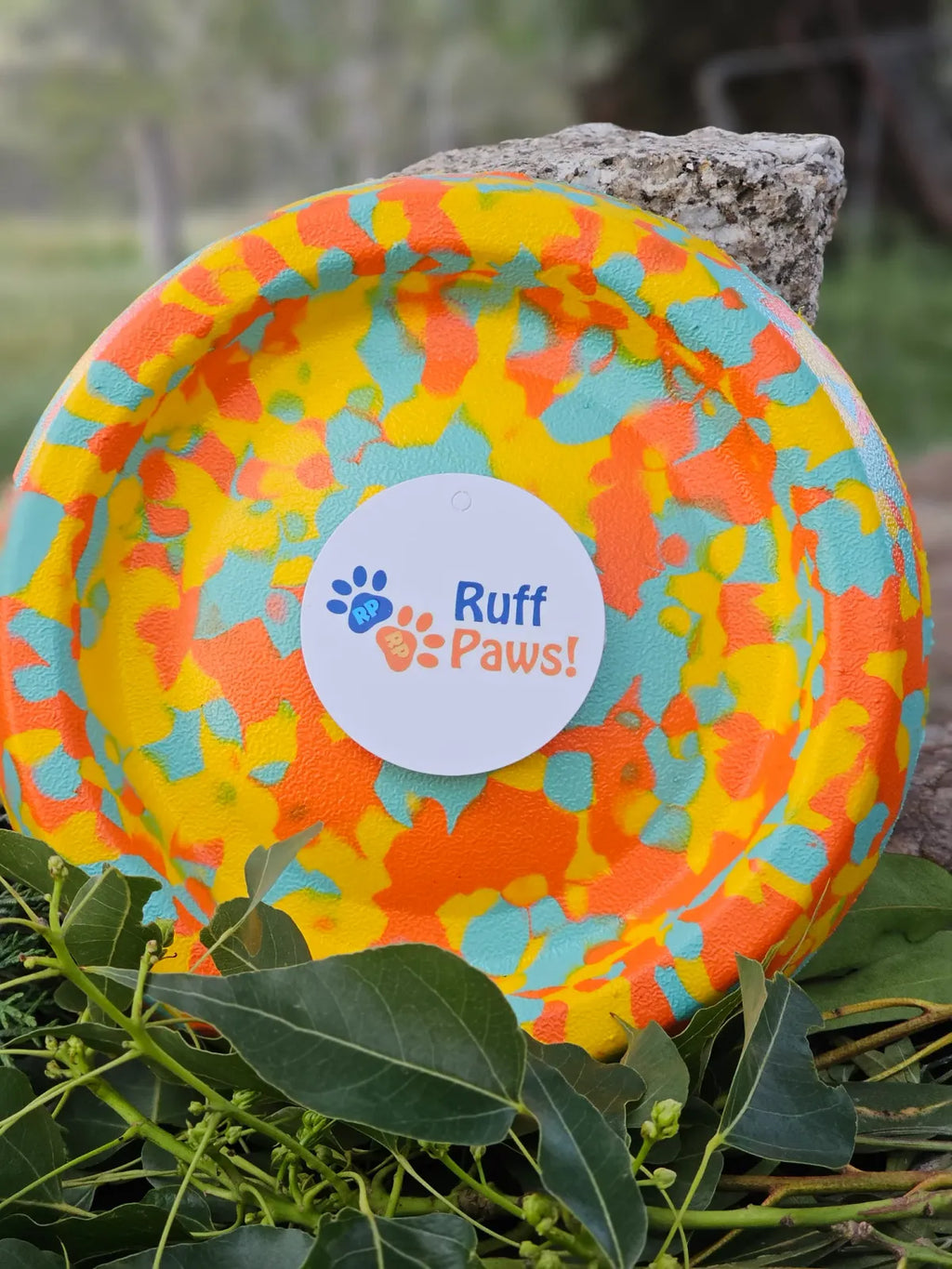 Dog Frisbee Foam Flying Disc for Outdoor Fetch, Soft Lightweight Water-Floating Design in Bright Color — Yellow/Blue/Orange