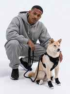 Dog Harness and Leash Set with Adjustable Harness and Convertible Hands-Free 73-Inch Leash for Daily Walks