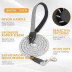 Dog Harness and Leash Set with Reflective Stitching and Breathable Mesh Lining for Everyday Walks