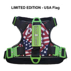 Dog Harness with No-Pull Control, Reflective Visibility, Adjustable Sizes and Multi-Point Leash Attachments for Active Wal
