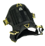 Dog Harness with Padded Nylon Webbing, Four-Point Buckles and Adjustable Front and Back Attachments for Daily Walks