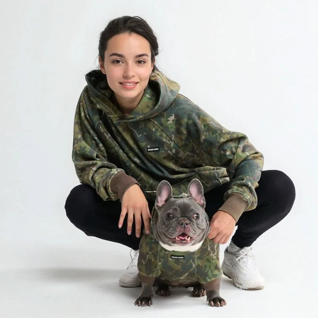 Dog Hoodie in Moss