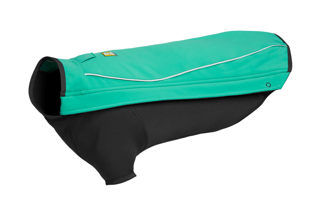 Dog Jacket with a Weatherproof Softshell Upper Panel and Fleece-Lined Lower Panel for Winter Walks