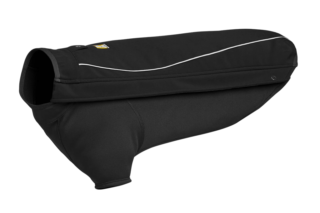 Dog Jacket with a Weatherproof Softshell Upper Panel and Fleece-Lined Lower Panel for Winter Walks