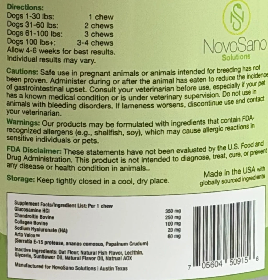 Dog Joint and Soft Tissue Supplement in 90-Count Chewables