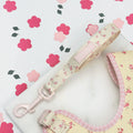 Dog Lead in Butter Yellow Rose Print