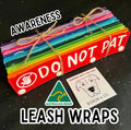 Dog Leash Wrap with Matching Text on Both Sides, Handmade to Fit Leads up to 25mm Wide for Daily Walks