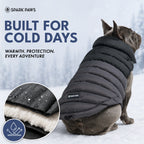 Dog Puffer Winter Jacket in Black