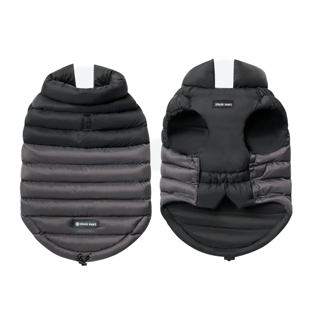 Dog Puffer Winter Jacket in Black