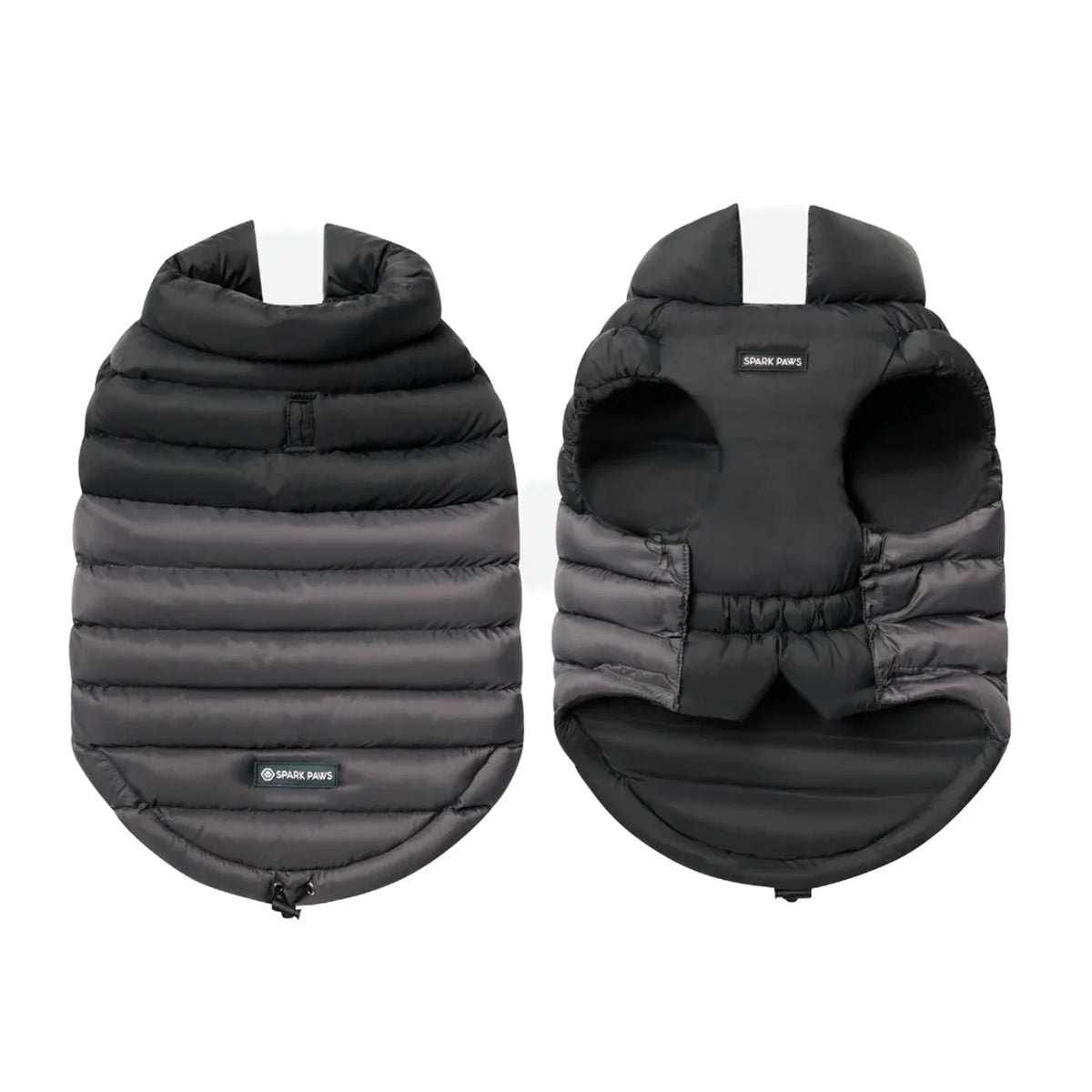 Dog Puffer Winter Jacket in Black