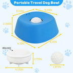 Dog Slow Feeder Bowl for Liquid Treats with a Smooth Floating Ball to Help Reduce Splashes During Feeding