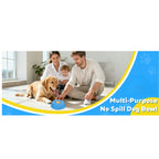 Dog Slow Feeder Bowl for Liquid Treats with a Smooth Floating Ball to Help Reduce Splashes During Feeding