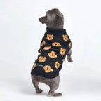 Dog Sweater with Soft Knit Stretch, Ribbed Trim, Deep V Potty Cut and Seven Printed Designs