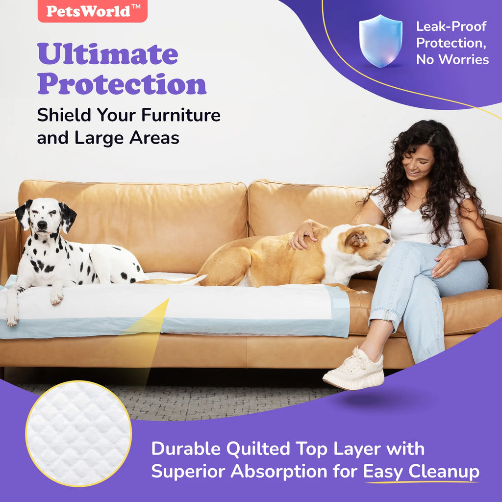 Dog Training Pads 37 x 54 Inch, 5-Layer Leak-Resistant Potty Pads with Attractant, Unscented or Fresh Scent