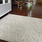 Doormat for Entryways, Kitchens and Halls with Ultra-Thin Profile, Slip-Resistant Backing and Almond Tigress Design