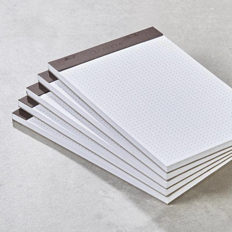 Dot Grid Notepad Set of 5 in Junior Size for Bullet Journaling, Sketching, Graphing, Lists and Everyday Notes — Junior
