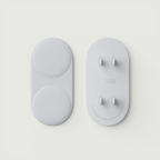 Double Outlet Cover in Soft Silicone That Bends Aside