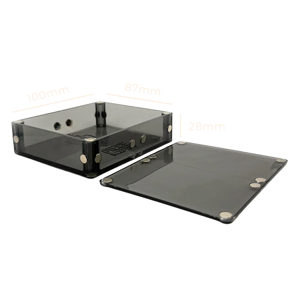 Double Piece Keeper Trays 4-Pack for Board Game Cards and Grouped Tokens, Magnetic Stackable Modular Storage Boxes