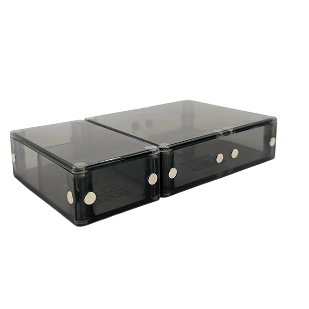Double Piece Keeper Trays 4-Pack for Board Game Cards and Grouped Tokens, Magnetic Stackable Modular Storage Boxes