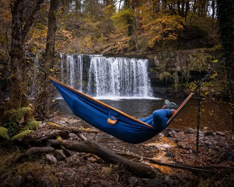 Double Recycled Hammock in River Blue