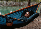Double Recycled Hammock in River Blue