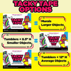 Double-Sided Adhesive Craft Sheets, 10-Pack of 12 x 8.5 Inch Matte Clear Glitter Application Tape