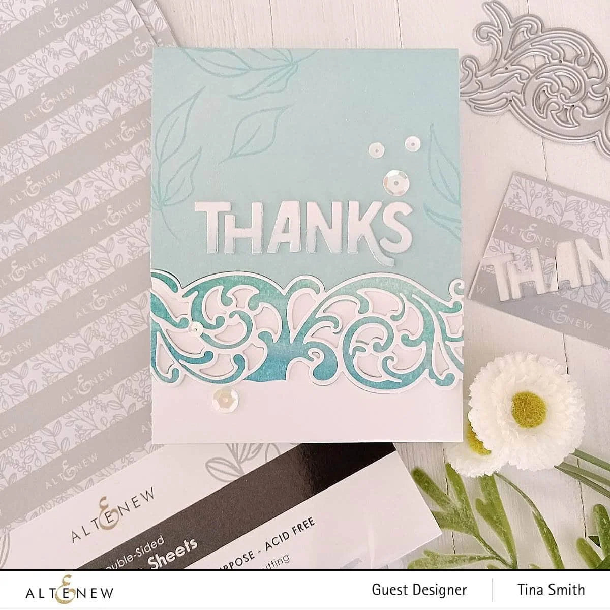 Double-Sided Adhesive Sheets, 5-Pack for Die-Cutting, Glitter, Embellishments and Permanent Craft Projects