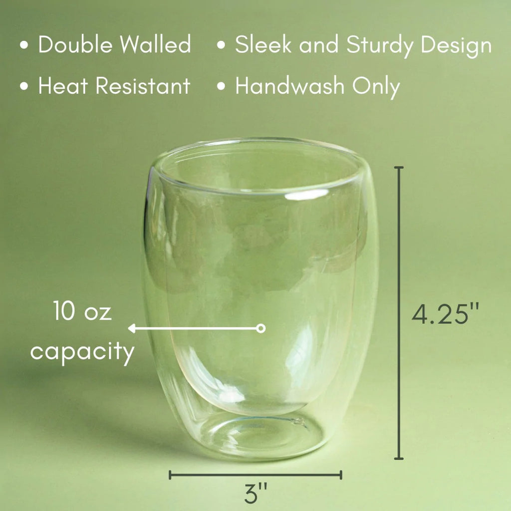 Double Walled Glass Teacup