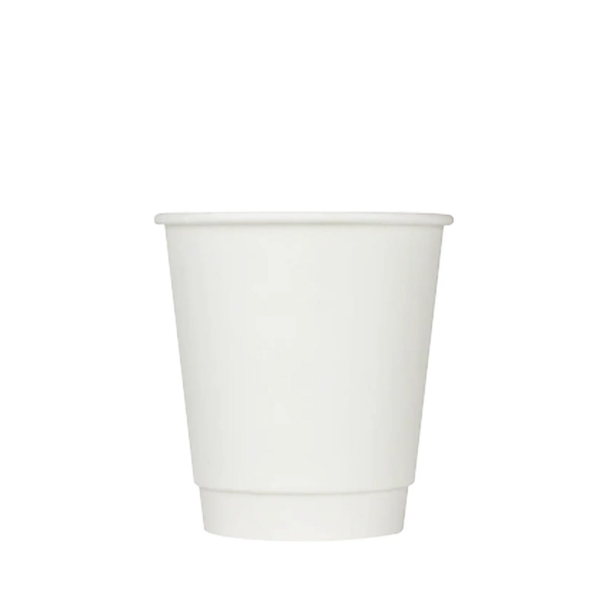 Double-Walled Paper Hot Cups for Coffee Service, 12 oz White Insulated Cups in a Case of 500