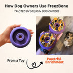 Doughnut Dog Treat Toy in Natural Rubber