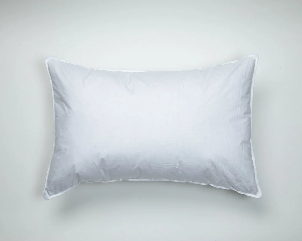 Down Alternative Pillow with a 230 Thread Count Cotton Cover and Recycled Polyester Blend Fill
