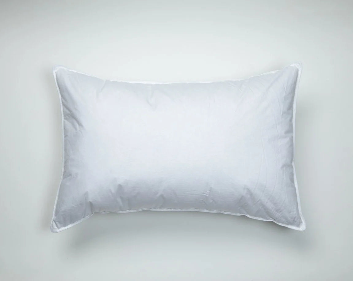 Down Alternative Pillow with a 230 Thread Count Cotton Cover and Recycled Polyester Blend Fill